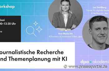 Journalistische Recherche und Themenplanung mit KI