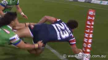 Rugby bound star dives over in the corner