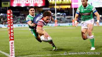 NRL LIVE: Nawaqanitawase scores twice on return from injury as Roosters punish Raiders