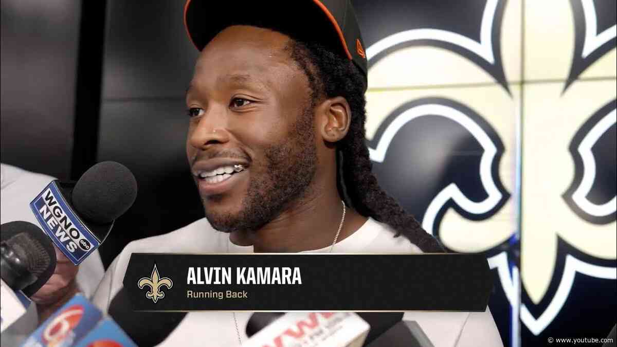 Alvin Kamara on participating in OTAs, Travis Etienne Jr. | New Orleans Saints