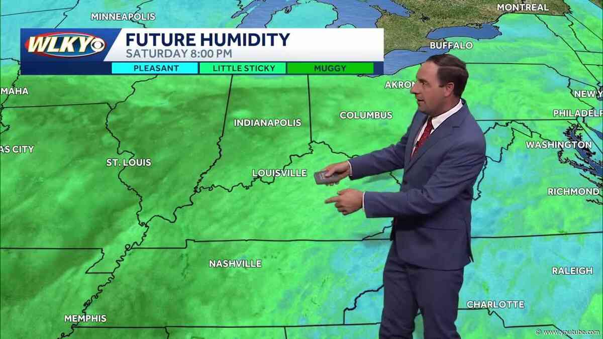 Heating up with humidity climbing this weekend