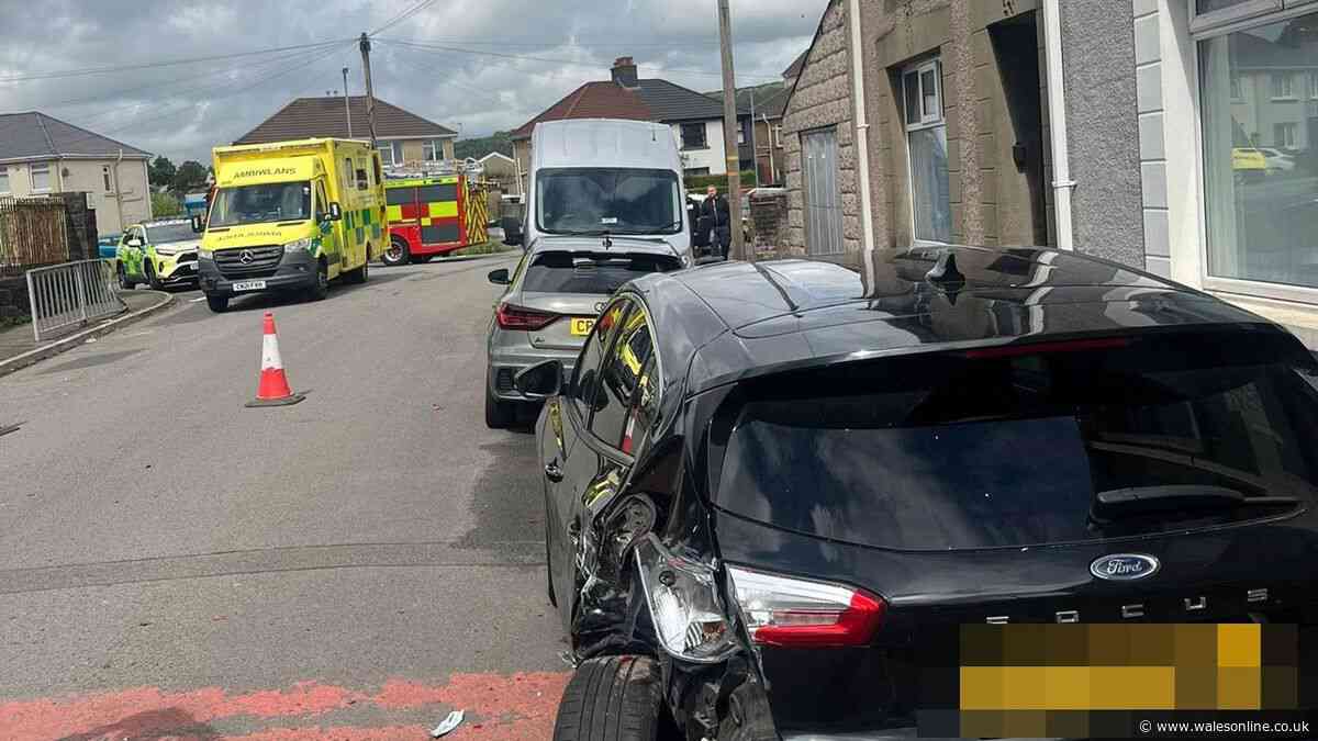 Delivery driver was hurt trying to stop thief stealing his van as it smashed into cars