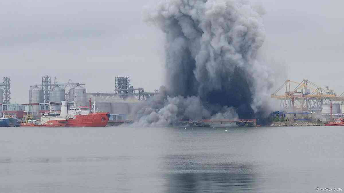Großeinsatz in EU-Mitgliedsland: Seedrohne explodiert in rumänischem Schwarzmeerhafen