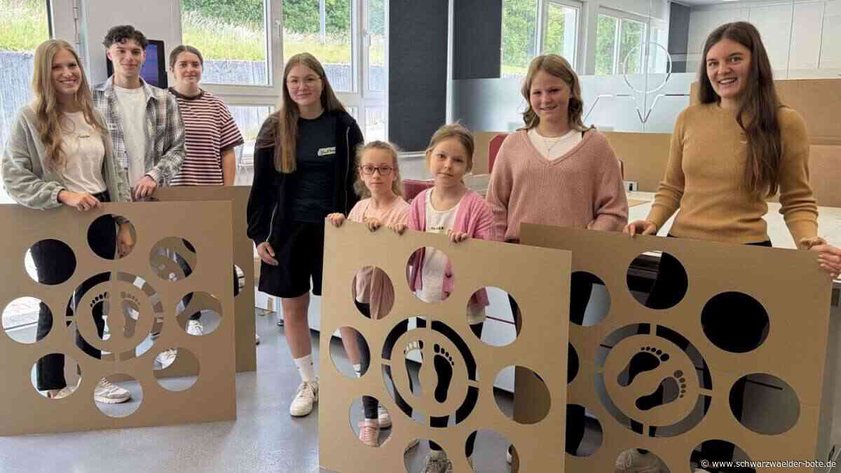 „Haiterbach Do it“: Hüpfend zu mehr Bewegung – Burgschule gestaltet  Pausenhof neu