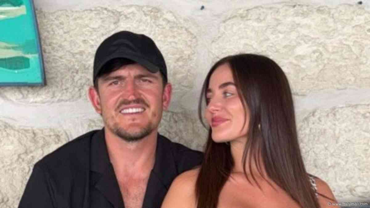 Harry Maguire mends his heartbreak from England squad snub with bikini-clad wife Fern in Barbados after being left 'gutted' by Three Lions axe ahead of the World Cup