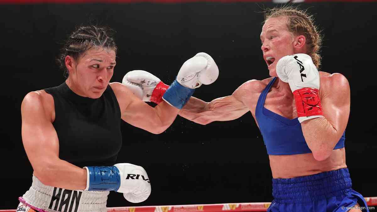 Women's divisional rankings: Holm's effort in defeat earns top-5 spot at lightweight
