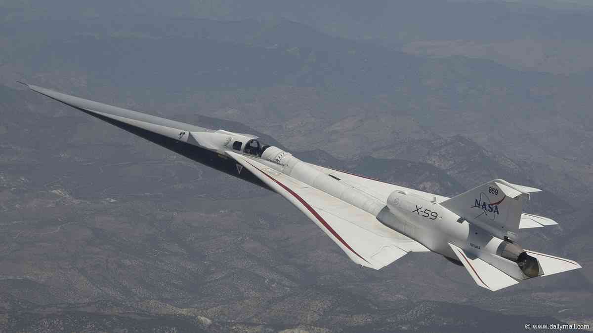 The 'Son of Concorde' is about to take to the skies: NASA readies its $247 million supersonic jet that replaces the loud sonic boom with a softer 'thump' and can travel from London to New York in under 4 hours