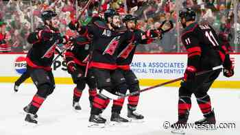 Stanley Cup playoffs daily: Carolina's 4-3 OT thri...
