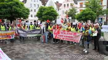 Streik im Handel: Beschäftigte protestierten in Ingolstadt