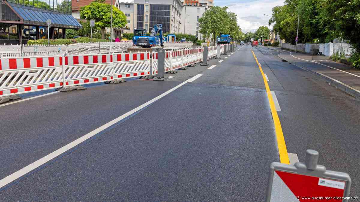 An Bushaltestelle wird gebaut: In Haunstetten gibt es Verkehrsbeschränkungen