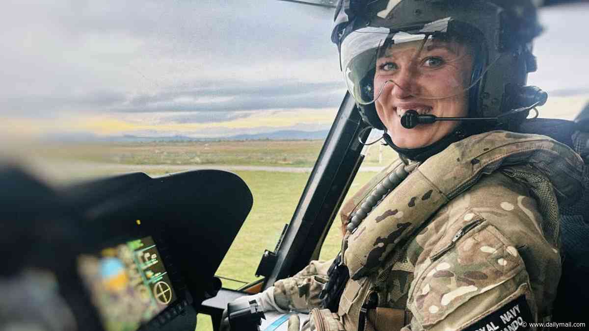 Britain's only female Royal Navy commando shared poignant photos of her fulfilling dream of flying helicopter - days before fatal crash during her last training flight that killed her and two male crew members