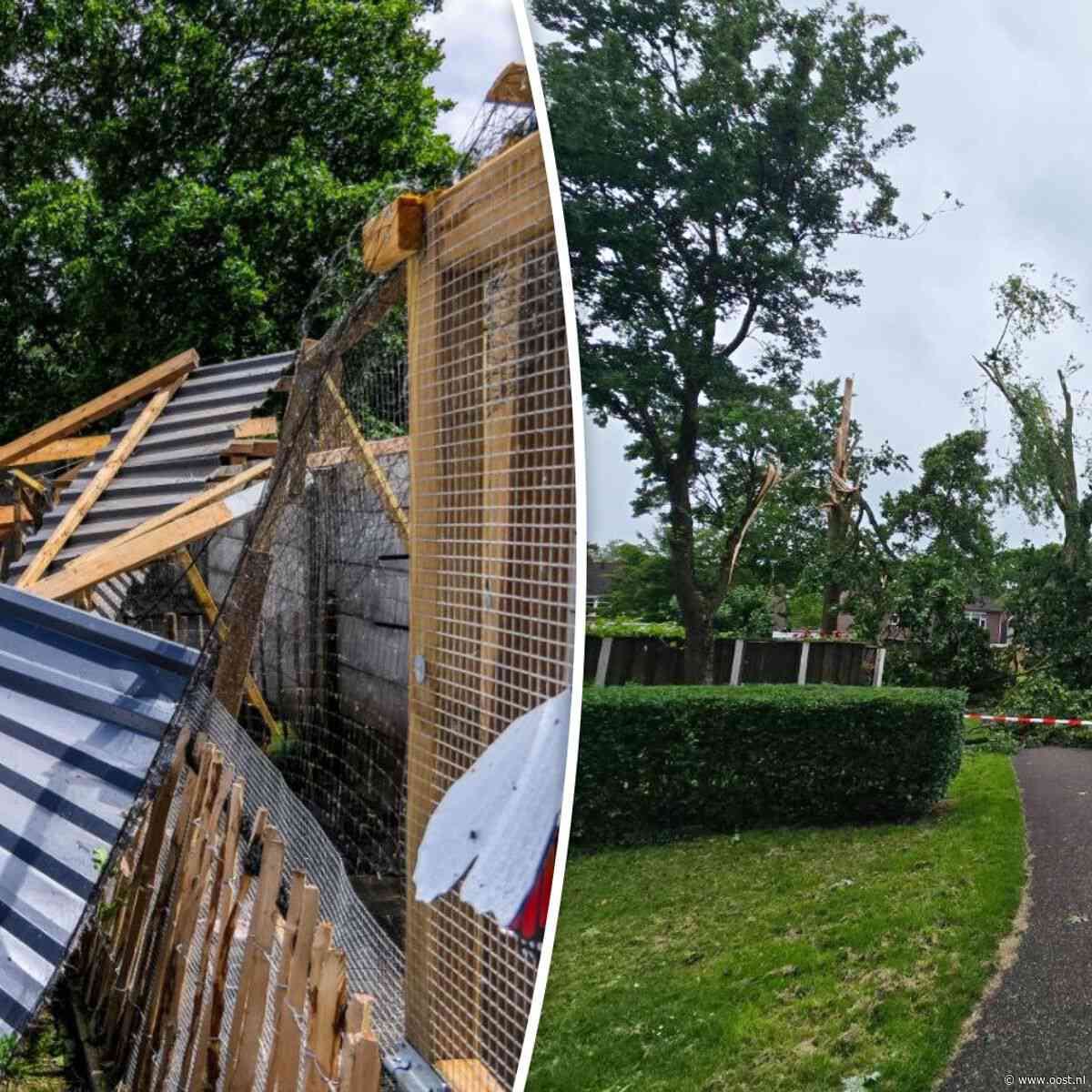 Gemeente opent inlooppunt na schade door vermoedelijke windhoos in Glanerbrug