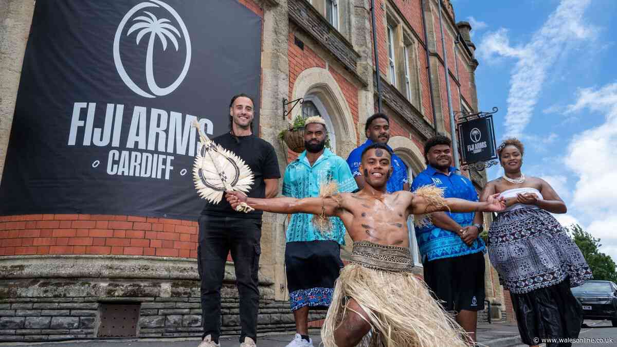 Cardiff pub transformed by Fiji's rugby team and given new name
