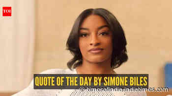 Quote of the day for kids by Simone Biles: "Always work hard and have fun in what you do because I think that's when you're..."