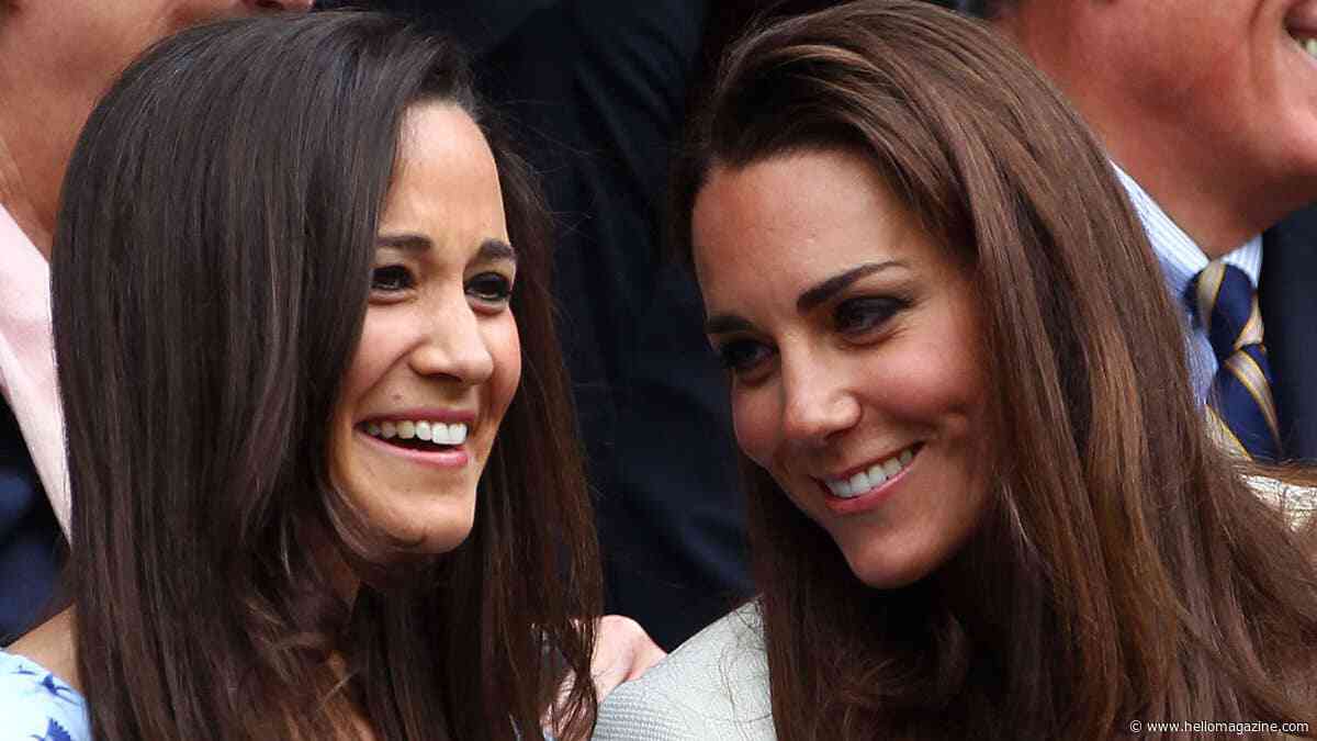 Pippa Middleton is all legs in summer dress as she battles beating sun alongside Kate Middleton