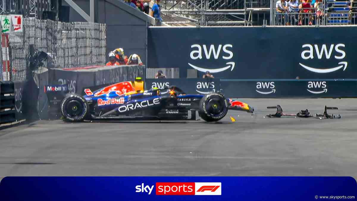 'I don't understand' | Huge slam into the wall baffles Hadjar!