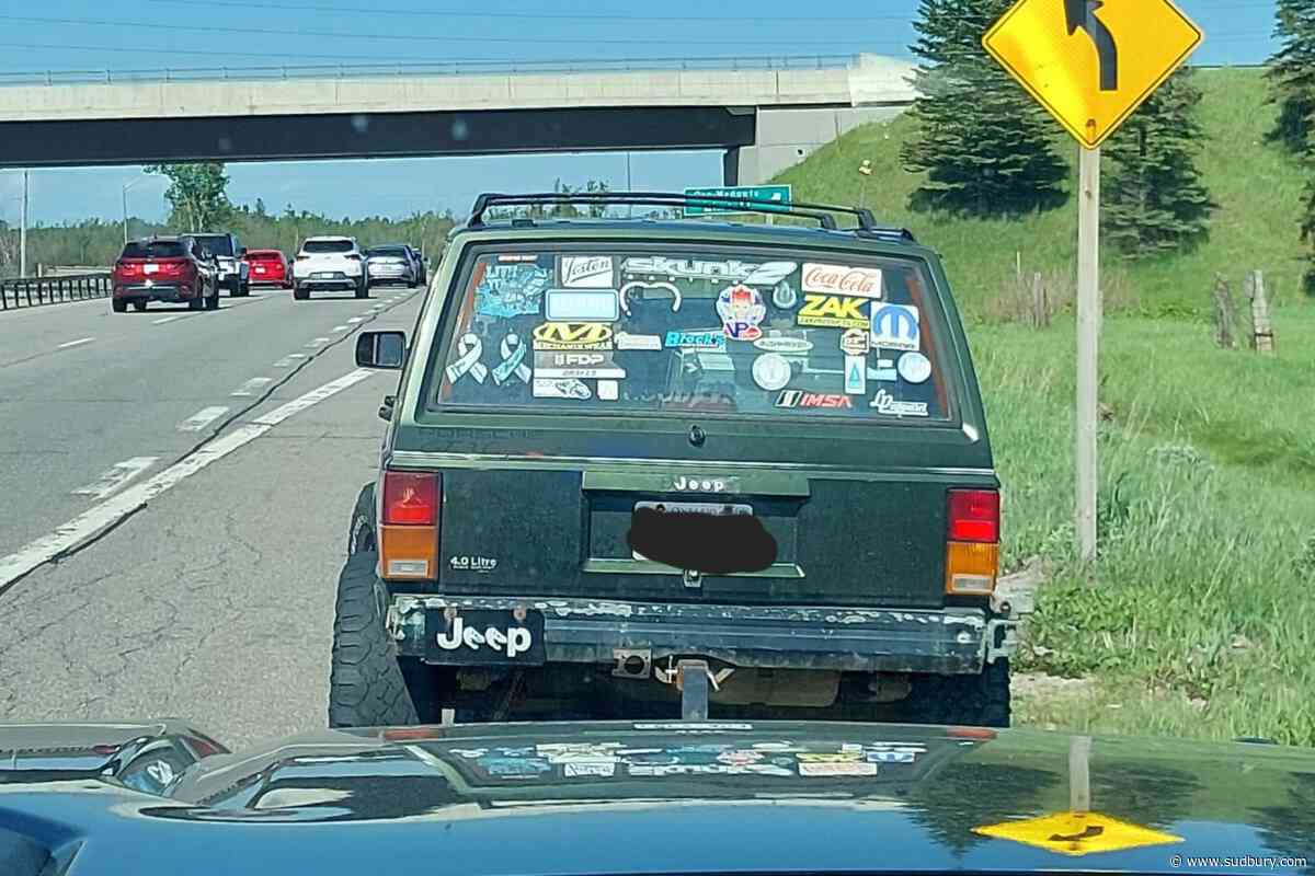 Watching a movie while driving on the highway? OPP gives it a thumbs down