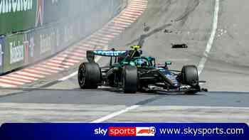 Alonso hits wall to bring out red flag in Monaco!