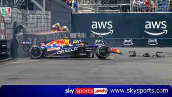 'I don't understand' | Huge slam into the wall baffles Hadjar!