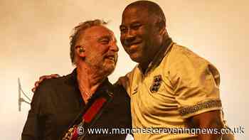 Watch England legend surprise fans at Peter Hook concert in Manchester