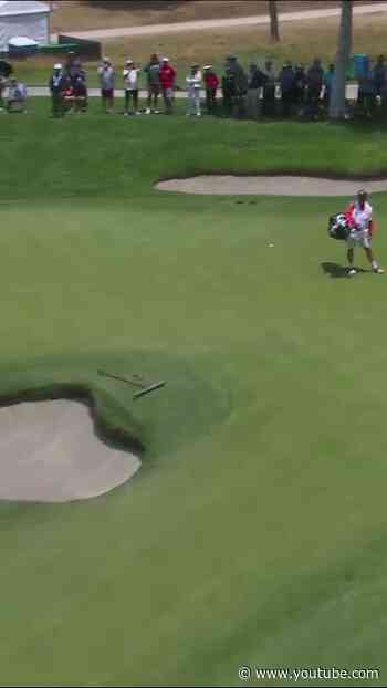 Danielle Kang with the wedge on the green! This takes SERIOUS skill