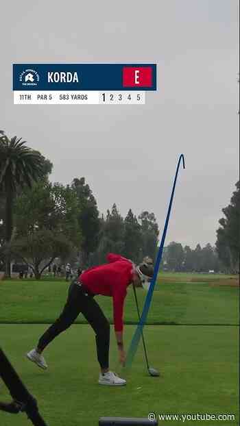 The opening three holes of Nelly’s round at Riv.