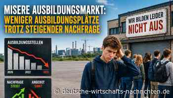 Rezession trifft Ausbildungsmarkt: Weniger Ausbildungsplätze trotz steigender Nachfrage