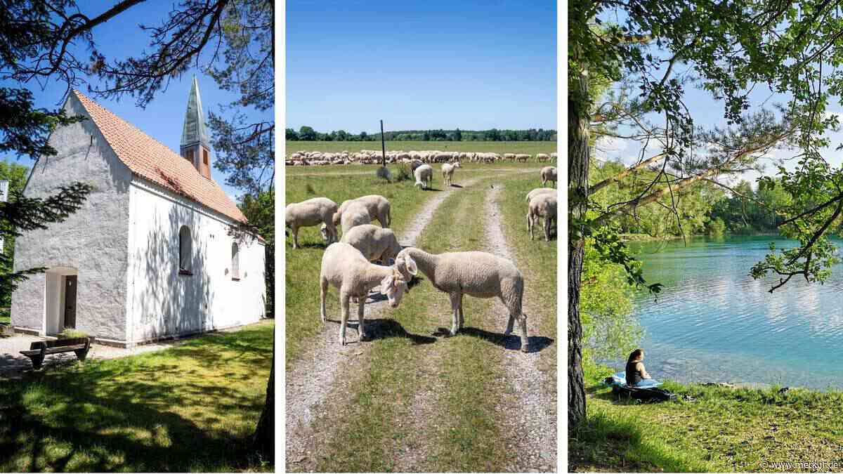 Ausflug in die Münchner Puszta: vier Smaragdseen, viel Heide und eine Geisterkirche