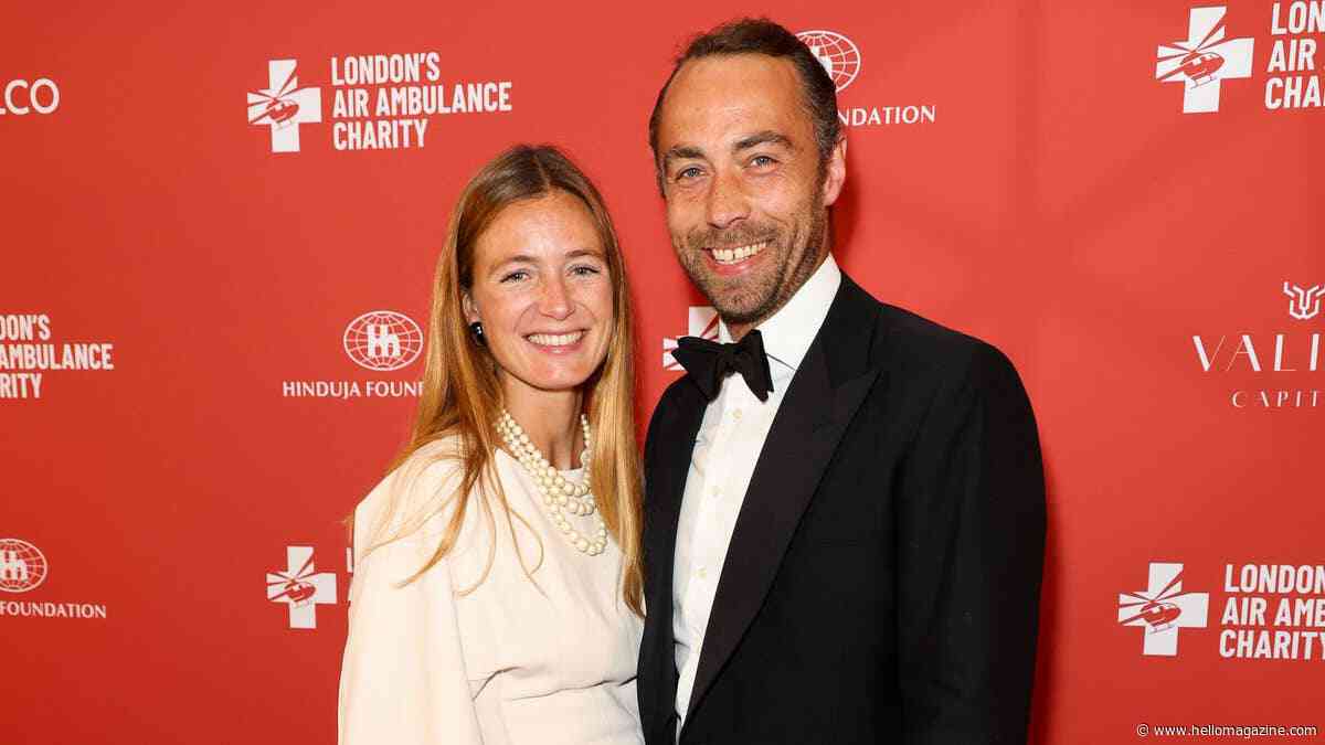 James Middleton and wife Alizee Thevenet look loved-up on rare star-studded night out