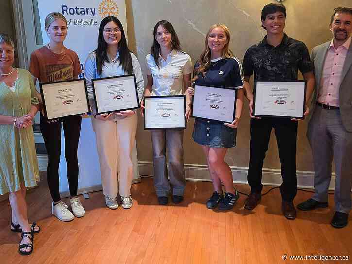 Rotary Club of Belleville honours graduating students for exemplary community service