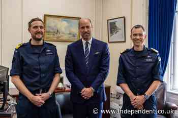 Prince William tours Royal Navy nuclear submarine during Scottish naval base visit