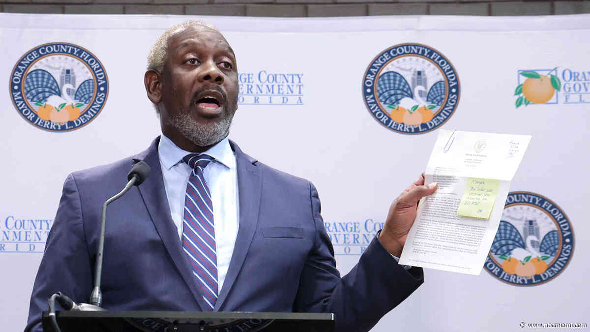 Jerry Demings suspends campaign for Florida governor after cancer diagnosis