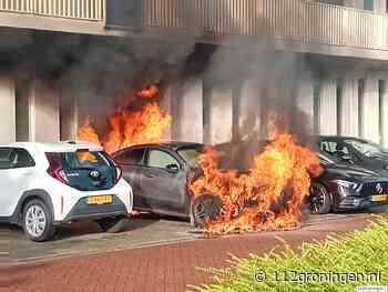 Auto volledig door brand verwoest bij de Zuilen