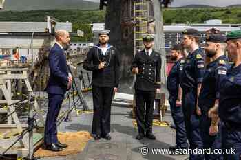 Prince of Wales attends 125th anniversary of naval base’s submarine service