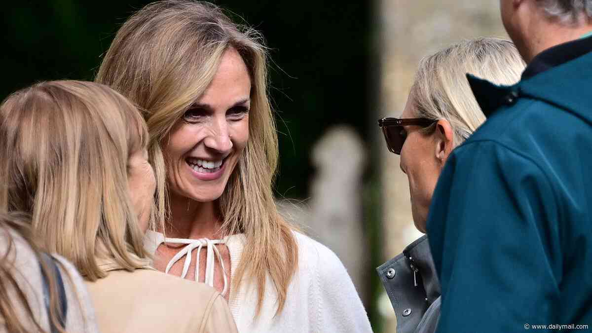 Peter Phillips and Harriet Sperling's blended family arrive at Cotswolds church with Zara Phillips for Royal Wedding dress rehearsal