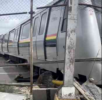 Tren del Metro de Caracas se descarriló en los patios de mantenimiento en Propatria