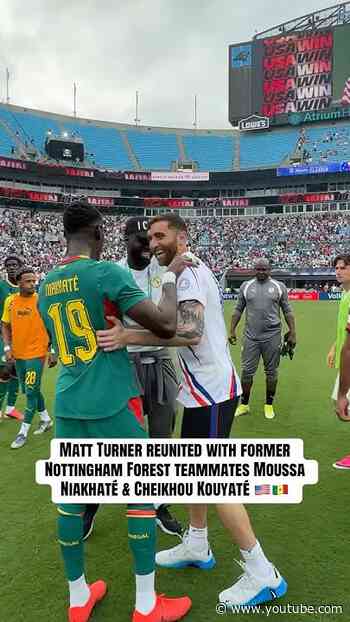 Matt Turner linked with his boys from Senegal🤝