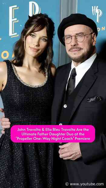 John & Ella Bleu Travolta at the L.A. premiere of ‘Propeller One-Way Night Coach.’(📸: Getty Images)