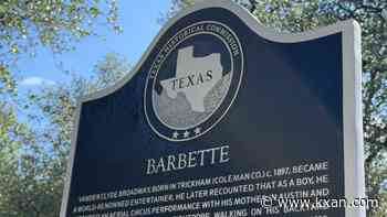 Round Rock historical marker honors 1920s drag performer, aerialist Barbette