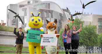 Nature campaigners take protest to Scottish Parliament