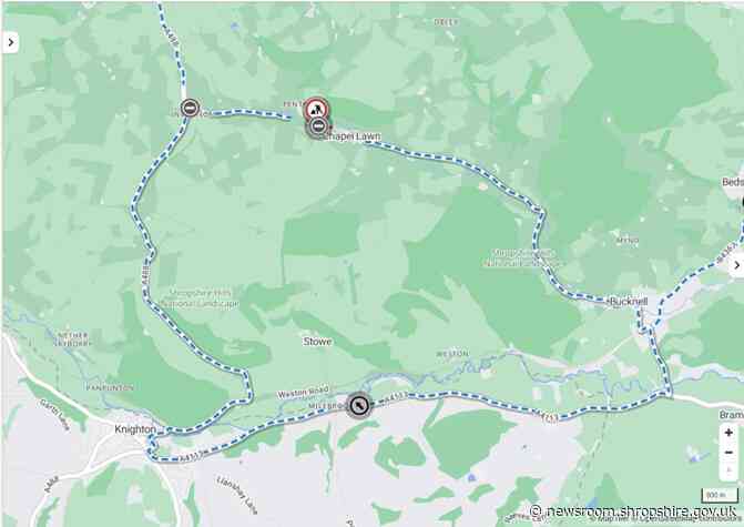 Road near Bucknell to close for retaining wall repairs