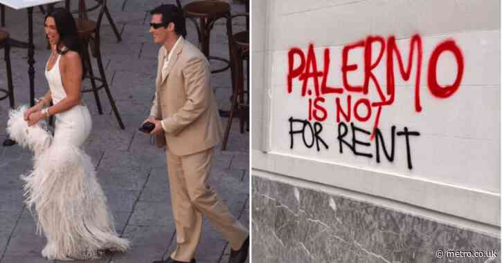 Outraged locals protest as Dua Lipa and Callum Turner’s £1,500,000 wedding ‘takes over’ Palermo