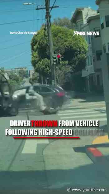 Driver THROWN from vehicle following HIGH-SPEED COLLISION #foxnews #news #us #fox