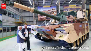 PM Modi inspects indigenous defence systems at Surat facility, briefed about desi light tank Zorawar