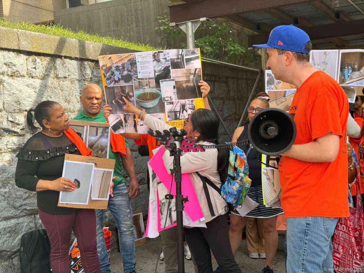 Tenants rally outside Bronx Housing Court, demand repairs from notorious landlord David Kleiner