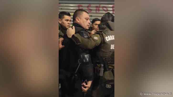 "Hecho aislado": Municipio de Santiago y Carabineros abordaron incidente entre guardias y policías
