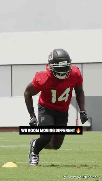 Wide receivers lookin' good during drills 😳 #nfl #atlantafalcons