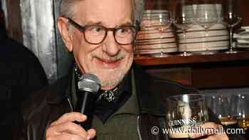 Steven Spielberg makes a surprise appearance at London pub and enjoys a pint of Guinness during quiz