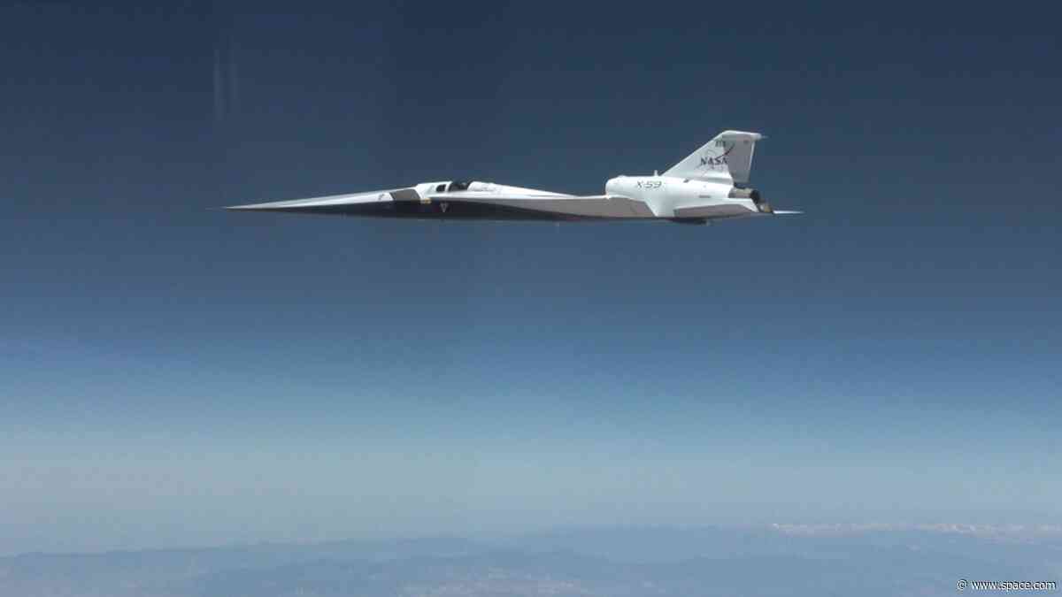 Going supersonic! NASA's X-59 jet breaks sound barrier for the 1st time