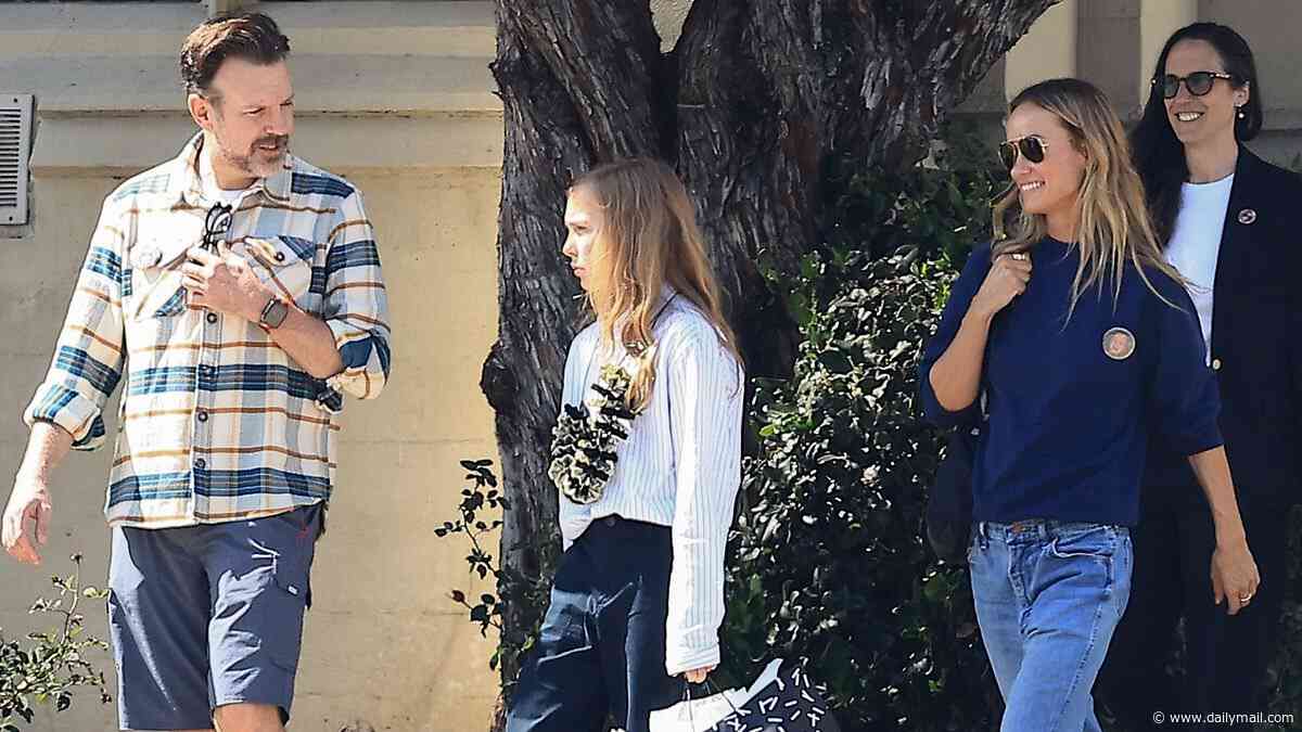 Olivia Wilde and 'diva' ex Jason Sudeikis reunite to celebrate nine-year-old daughter Daisy's graduation